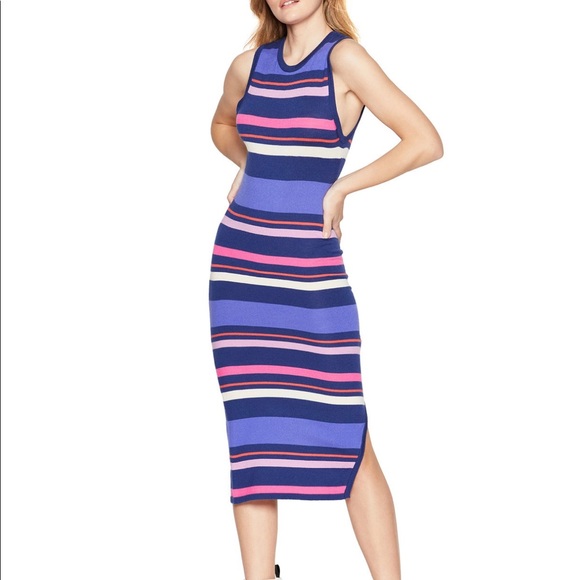 BCBGeneration Dresses & Skirts - 🔥Host Pick🔥BCBGeneration Striped Midi Sweater Dress Size M